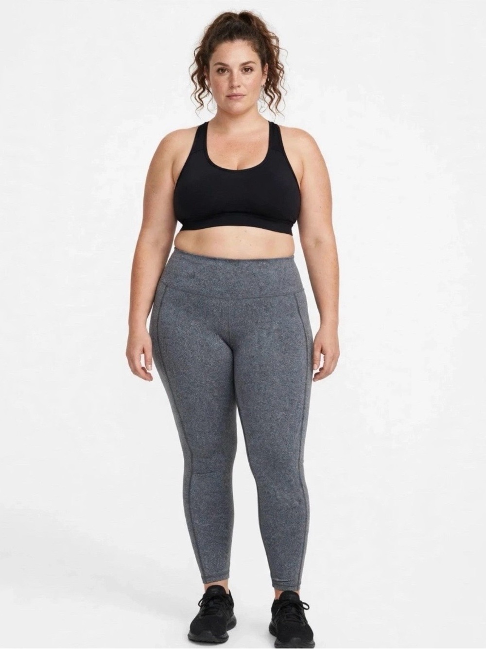 All In Motion Grey Full Length Athletic Leggings Size XXL